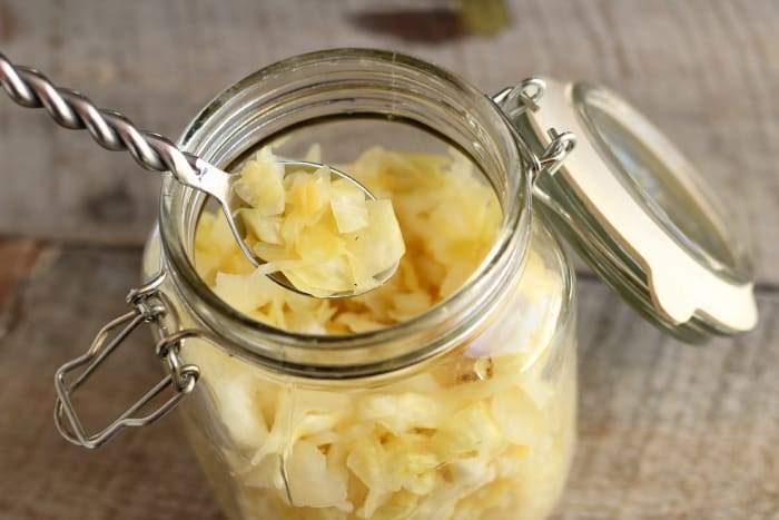 Image result for homemade sauerkraut