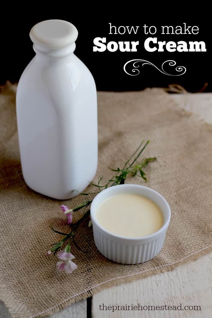 How to Make Sour Cream | The Prairie Homestead