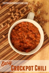 easy crockpot chili recipe