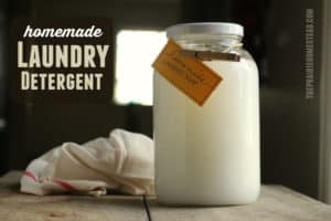 homemade laundry detergent recipe