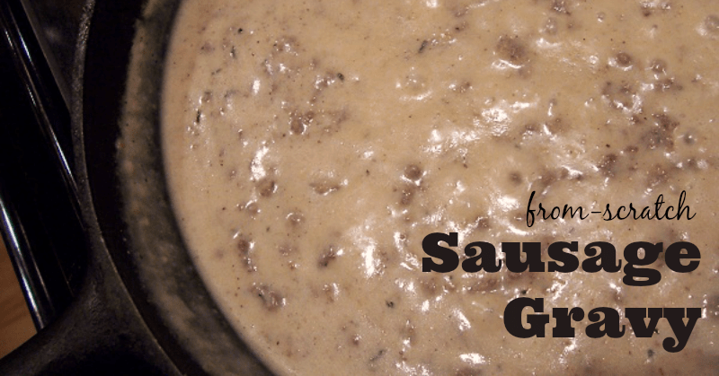 how to make homemade sausage gravy