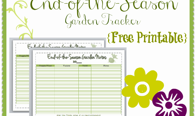 free garden printable