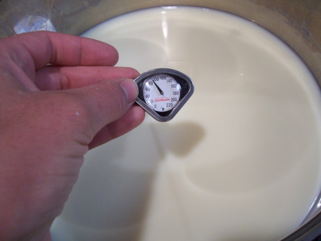 How to Make Mozzarella Cheese: Heating the Milk