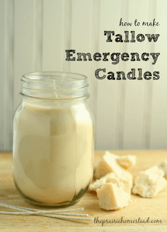 how to make tallow candles