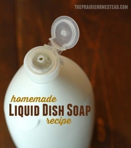 homemade liquid dish soap recipe
