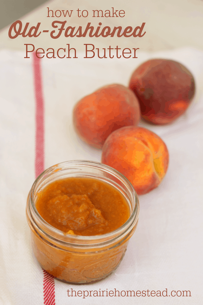 homemade peach butter recipe