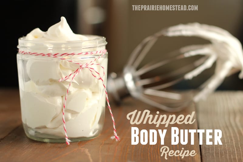 whipped body butter recipe using simple, natural ingredients!