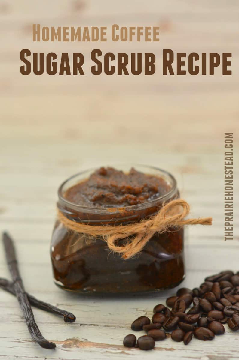 homemade sugar scrub recipe with chocolate and coffee