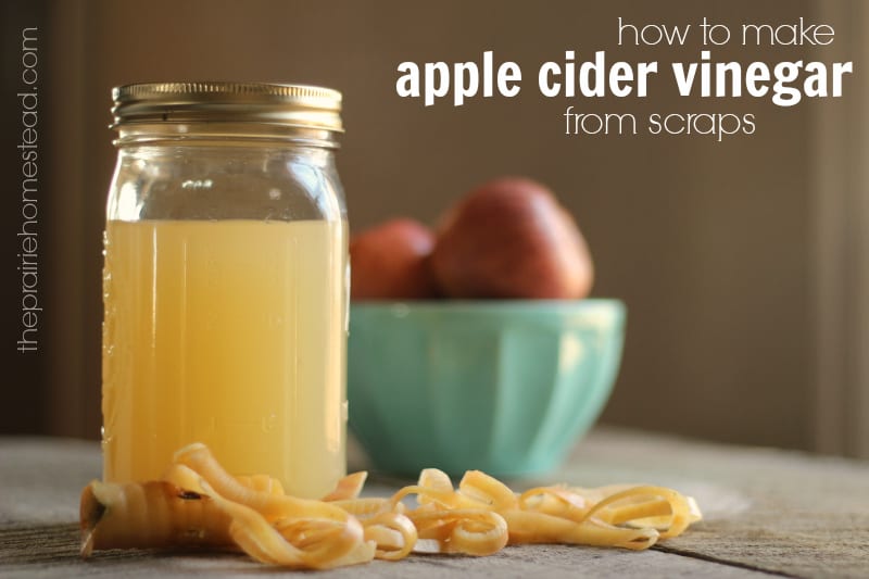 how to make homemade apple cider vinegar from fruit scraps and peels