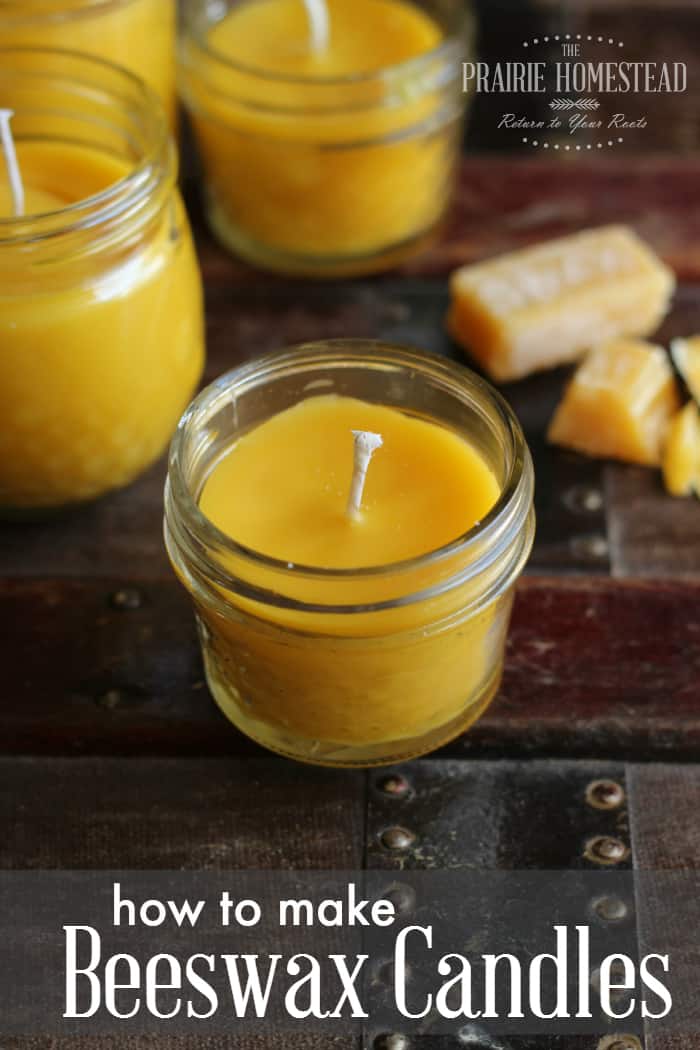 3oz homemade beeswax lavender candle