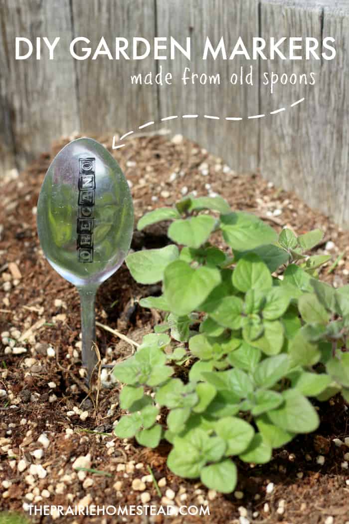 diy garden markers spoon