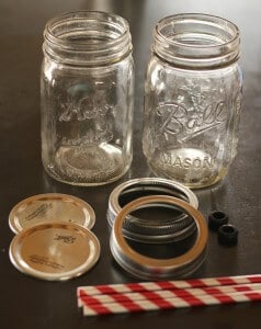 diy mason jar cups with straw