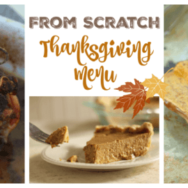 homemade thanksgiving menu