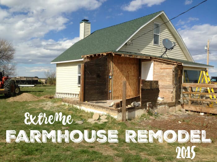 extreme farmhouse remodel project