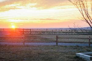 wyoming prairie sunrise