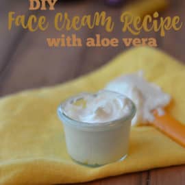 homemade face cream recipe with aloe vera