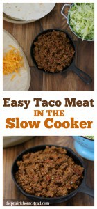 how to make taco meat in the crock pot. Super easy
