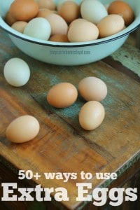 Ideas for using lots of extra eggs