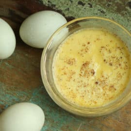 maple custard recipe with duck eggs