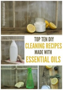 top ten proven DIY cleaning recipes made with essential oils