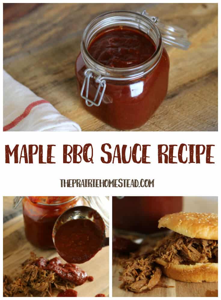 homemade maple bbq sauce recipe-- ready in 10 minutes!