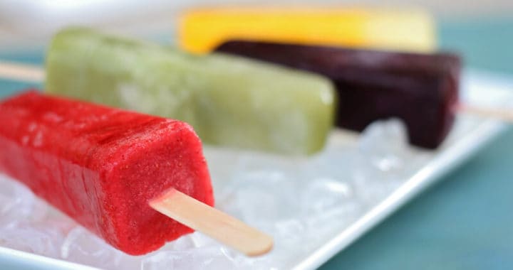 homemade popsicles with real fruit