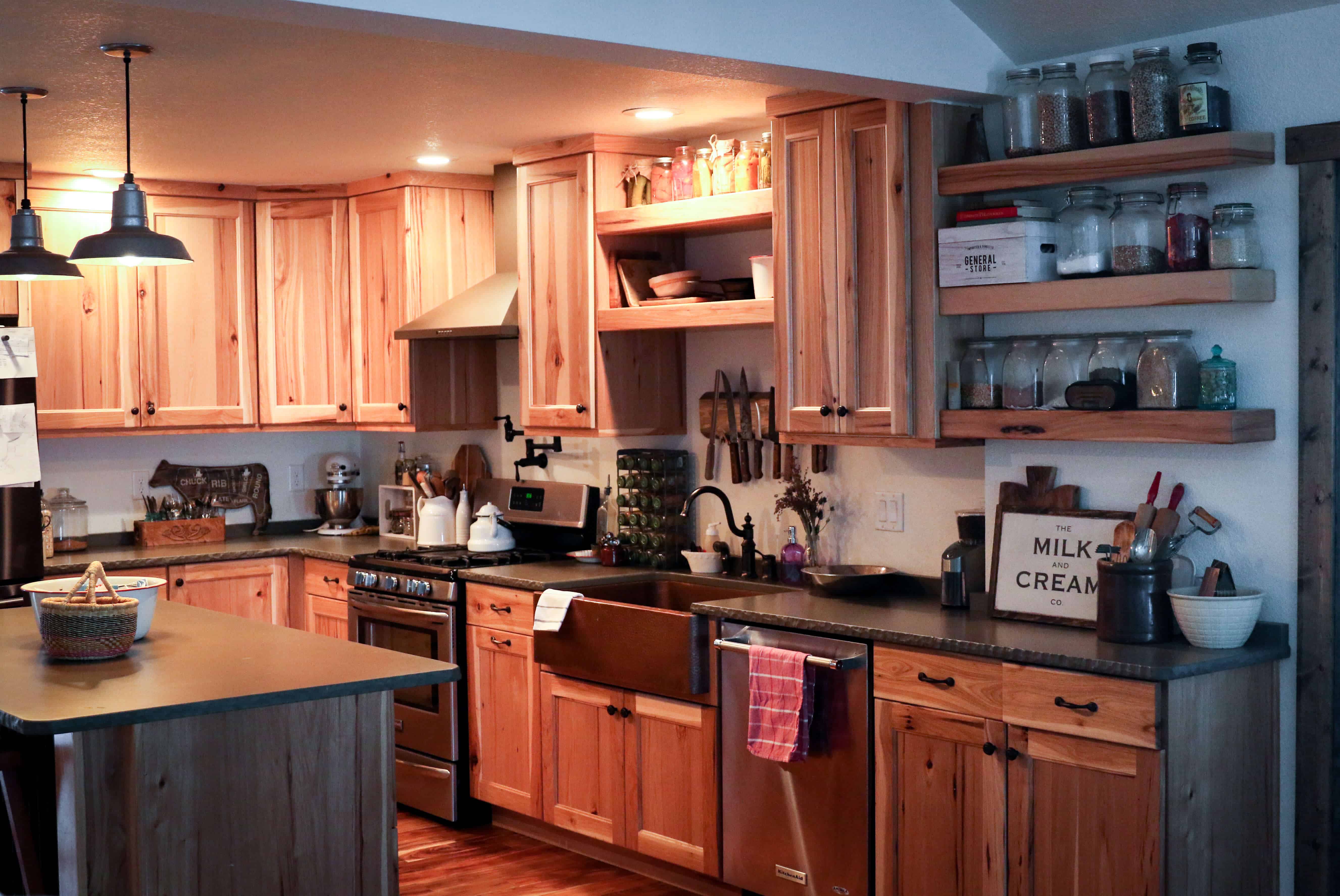 homestead working kitchen • The Prairie Homestead