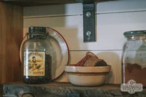 open shelves farmhouse kitchen