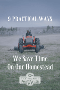 practical ways to save time homesteading