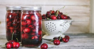 canning cherries with honey