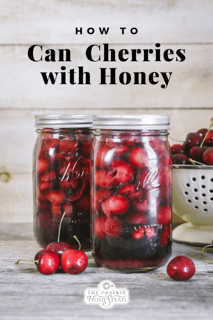 canning cherries with honey