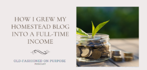 60. How I Grew my Homestead Blog into a Full-Time Income