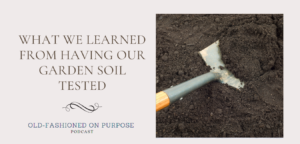113.  What We Learned from Having our Garden Soil Tested