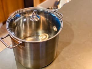 improvised canning pot