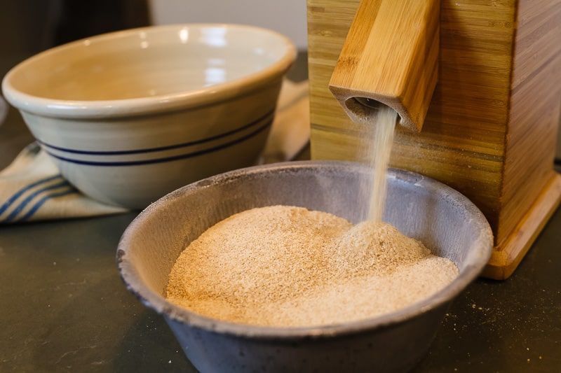how to grind wheat berries into flour