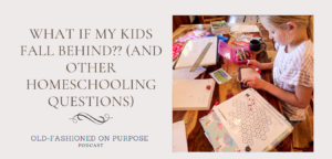 150.  What If My Kids Fall Behind?? (And other Homeschooling Questions)