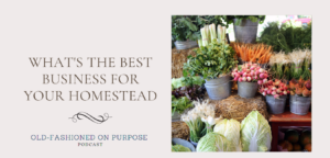 Season 5: Episode 3:  What’s the Best Business for YOUR Homestead