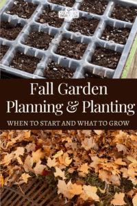 Fall Garden Planning and Planting