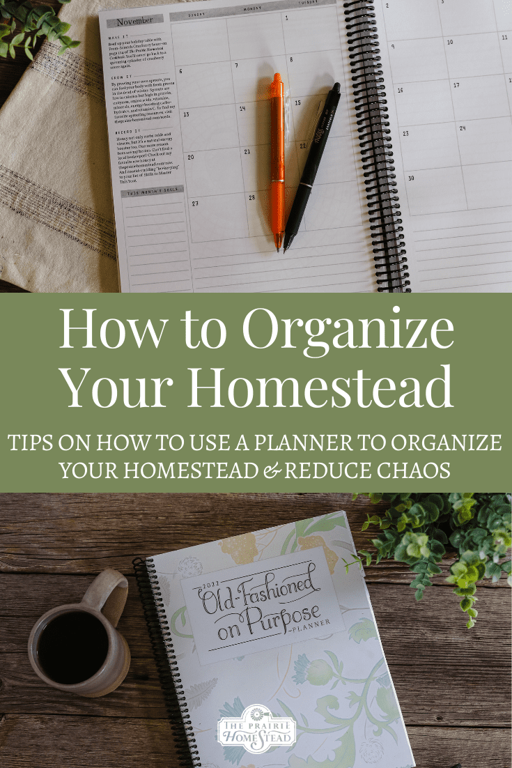 How to Organize Your Homestead with a Planner
