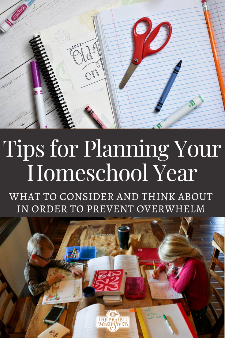 Tips for Planning Your Homeschool Year