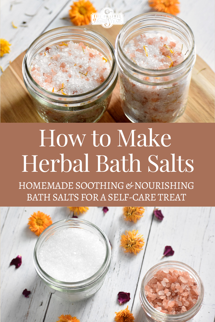 How to Make Homemade Herbal Bath Salts
