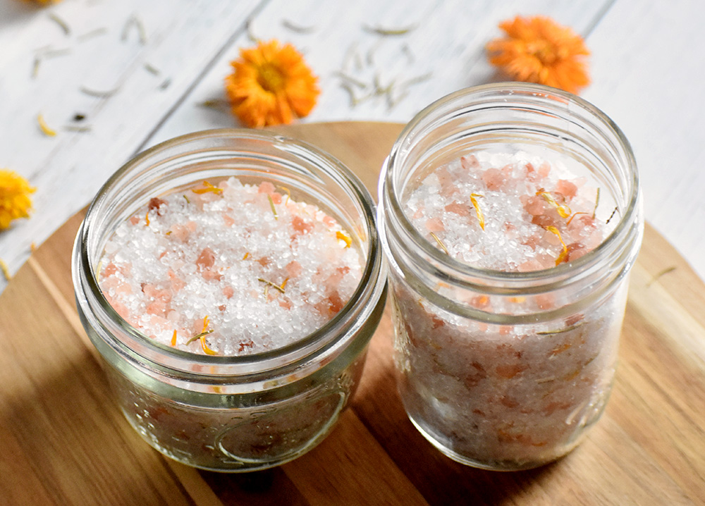 Homemade Herbal Bath Salts