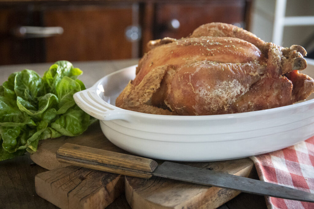 Salty Roast Chicken Recipe • The Prairie Homestead